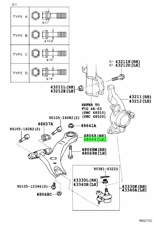 Toyota 48069 33070